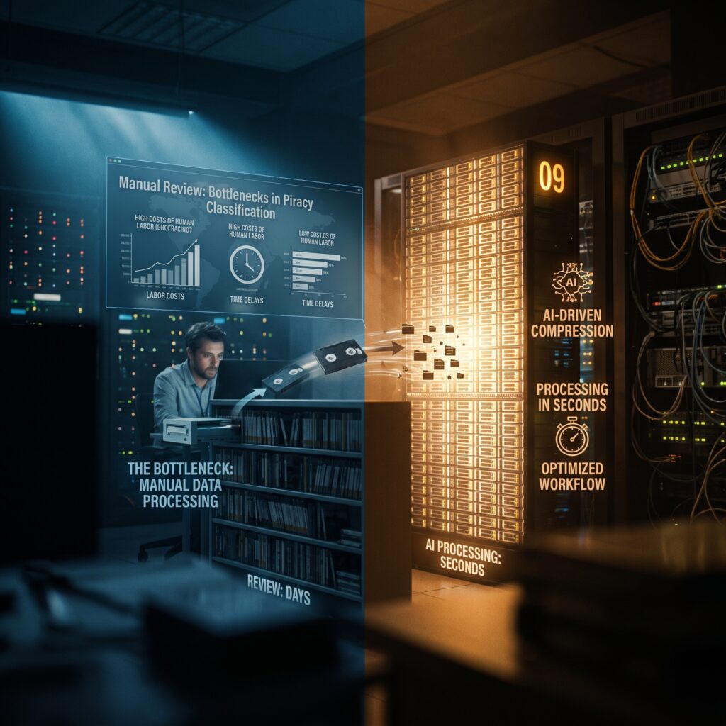 The Classification Bottleneck: How AI Is Compressing Anti-Piracy Review From Days to Seconds